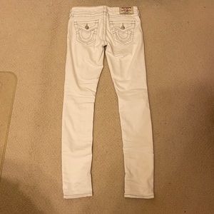 True religion white jeans